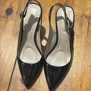 Elegant Black Slingback Heels